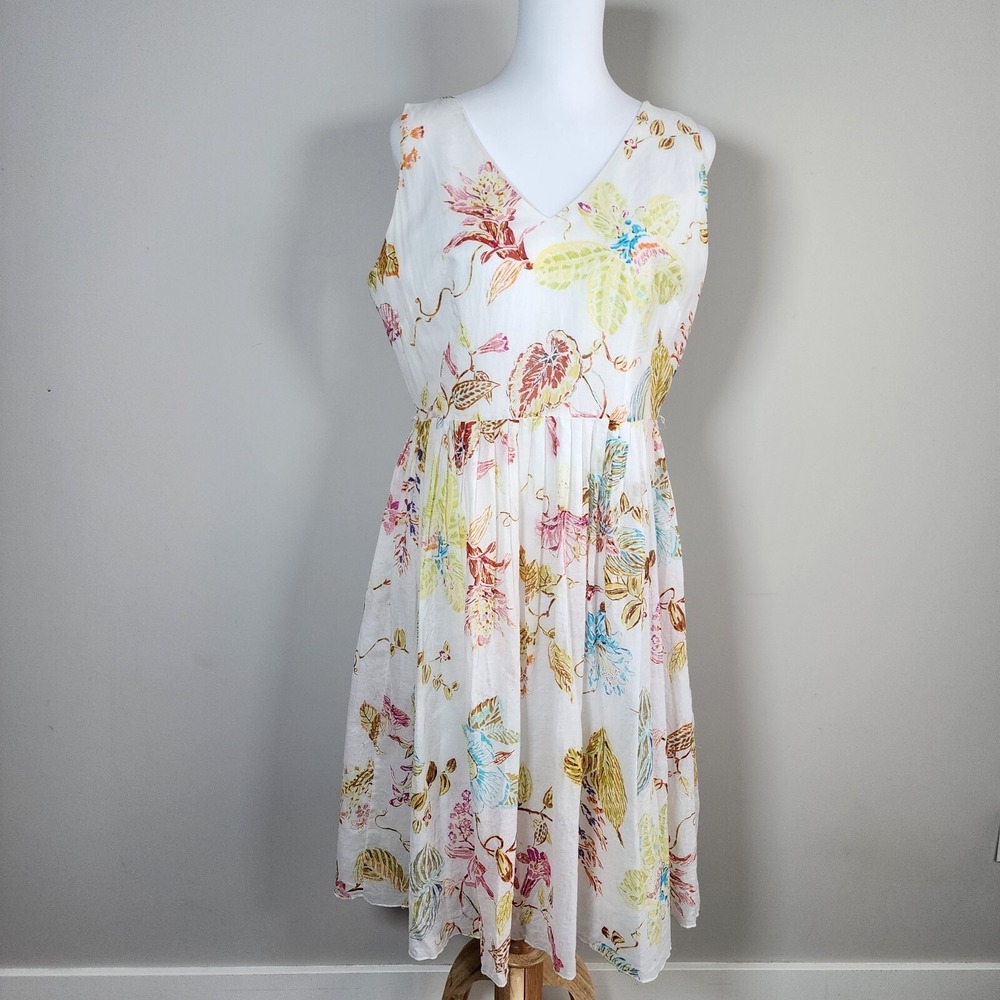 Nougat London Tea Dress Womens Medium Floral Feminine Cottage Dainty Flare 50s‎